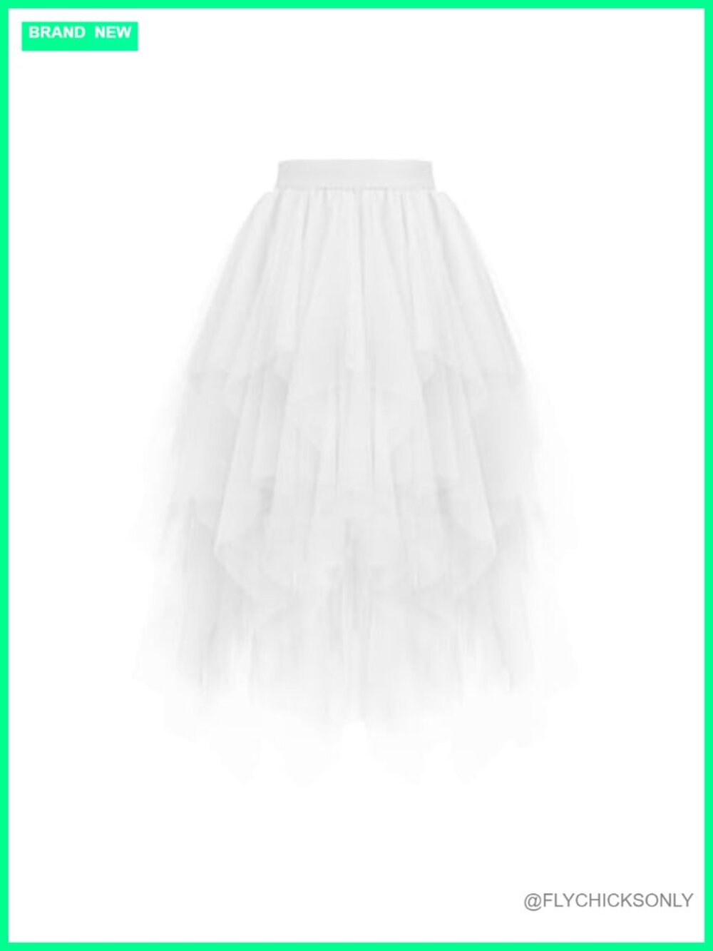 Tulle Tutu Skirt High Waist A-Line Layered Mesh Long Party Skirt